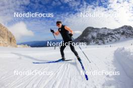 14.10.2024, Ramsau am Dachstein, Austria (AUT): Sophie Chauveau (FRA) - Biathlon summer training, Dachsteinglacier, Ramsau am Dachstein (AUT). www.nordicfocus.com. © Manzoni/NordicFocus. Every downloaded picture is fee-liable.