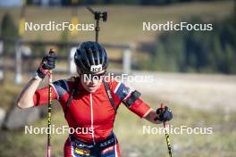 22.10.2024, Lavaze, Italy (ITA): Juni Arnekleiv (NOR) - Biathlon summer training, Lavaze (ITA). www.nordicfocus.com. © Vanzetta/NordicFocus. Every downloaded picture is fee-liable.