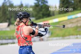 15.07.2024, Lenzerheide, Switzerland (SUI): Grace Castonguay (USA) - Biathlon summer training, Lenzerheide (SUI). www.nordicfocus.com. © Manzoni/NordicFocus. Every downloaded picture is fee-liable.