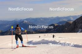 14.10.2024, Ramsau am Dachstein, Austria (AUT): Nikolaos Tsourekas (GRE) - Biathlon summer training, Dachsteinglacier, Ramsau am Dachstein (AUT). www.nordicfocus.com. © Manzoni/NordicFocus. Every downloaded picture is fee-liable.