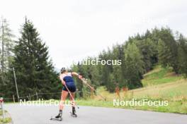 04.09.2024, Lenzerheide, Switzerland (SUI): Maren Kirkeeide (NOR) - Biathlon summer training, Lenzerheide (SUI). www.nordicfocus.com. © Manzoni/NordicFocus. Every downloaded picture is fee-liable.