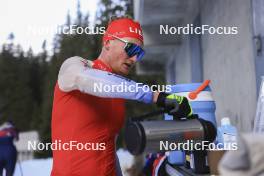 07.11.2024, Davos, Switzerland (SUI): Sebastian Stalder (SUI) - Biathlon training, snowfarming track, Davos (SUI). www.nordicfocus.com. © Manzoni/NordicFocus. Every downloaded picture is fee-liable.