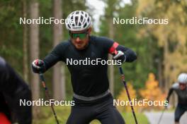 13.10.2024, Ramsau am Dachstein, Austria (AUT): Joscha Burkhalter (SUI) - Biathlon summer training, Ramsau am Dachstein (AUT). www.nordicfocus.com. © Manzoni/NordicFocus. Every downloaded picture is fee-liable.