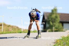 15.07.2024, Lenzerheide, Switzerland (SUI): Vaclav Cervenka (USA) - Biathlon summer training, Lenzerheide (SUI). www.nordicfocus.com. © Manzoni/NordicFocus. Every downloaded picture is fee-liable.