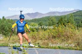 05.09.2024, Font-Romeu, France (FRA): Anna Magnusson (SWE) - Biathlon summer training, Font-Romeu (FRA). www.nordicfocus.com. © Authamayou/NordicFocus. Every downloaded picture is fee-liable.