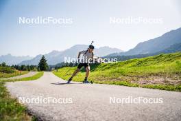 31.07.2024, Lavaze, Italy (ITA): Antonin Guigonnat (FRA) - Biathlon summer training, Lavaze (ITA). www.nordicfocus.com. © Barbieri/NordicFocus. Every downloaded picture is fee-liable.