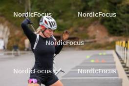 13.10.2024, Ramsau am Dachstein, Austria (AUT): Amy Baserga (SUI) - Biathlon summer training, Ramsau am Dachstein (AUT). www.nordicfocus.com. © Manzoni/NordicFocus. Every downloaded picture is fee-liable.