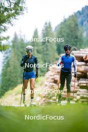 30.09.2024, Lavaze, Italy (ITA): Hannah Auchentaller (ITA), Sara Scattolo (ITA), (l-r) - Biathlon summer training, Lavaze (ITA). www.nordicfocus.com. © Barbieri/NordicFocus. Every downloaded picture is fee-liable.