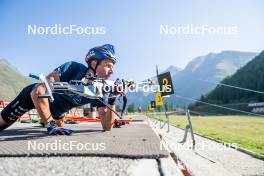 29.08.2024, Bessans, France (FRA): Quentin Fillon-Maillet (FRA) - Biathlon summer training, Bessans (FRA). www.nordicfocus.com. © Authamayou/NordicFocus. Every downloaded picture is fee-liable.