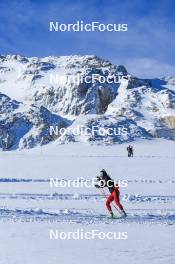 12.10.2024, Ramsau am Dachstein, Austria (AUT): Oceane Michelon (FRA) - Biathlon summer training, Dachsteinglacier, Ramsau am Dachstein (AUT). www.nordicfocus.com. © Manzoni/NordicFocus. Every downloaded picture is fee-liable.