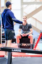 02.07.2024, Premanon, France (FRA): Romain Hurtault (FRA), Emilien Jacquelin (FRA), (l-r) - Biathlon summer training, Premanon (FRA). www.nordicfocus.com. © Manzoni/NordicFocus. Every downloaded picture is fee-liable.