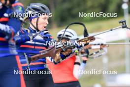 15.09.2024, Lenzerheide, Switzerland (SUI): Oceane Michelon (FRA) - Sommer Nordic Event 2024, Sommer Biathlon Cup, Lenzerheide (SUI). www.nordicfocus.com. © Manzoni/NordicFocus. Every downloaded picture is fee-liable.