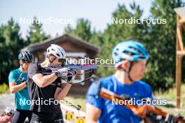 17.08.2024, Font-Romeu, France (FRA): Edgar Geny (FRA) - Biathlon summer training, Font-Romeu (FRA). www.nordicfocus.com. © Authamayou/NordicFocus. Every downloaded picture is fee-liable.