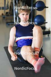 18.07.2024, Lenzerheide, Switzerland (SUI): Nikolas Burkhart (USA) - Biathlon summer training, Lenzerheide (SUI). www.nordicfocus.com. © Manzoni/NordicFocus. Every downloaded picture is fee-liable.