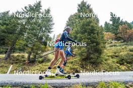 30.09.2024, Lavaze, Italy (ITA): Hannah Auchentaller (ITA), Sara Scattolo (ITA), (l-r) - Biathlon summer training, Lavaze (ITA). www.nordicfocus.com. © Barbieri/NordicFocus. Every downloaded picture is fee-liable.