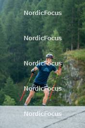 28.08.2024, Bessans, France (FRA): Emilien Jacquelin (FRA) - Biathlon summer training, Bessans (FRA). www.nordicfocus.com. © Authamayou/NordicFocus. Every downloaded picture is fee-liable.