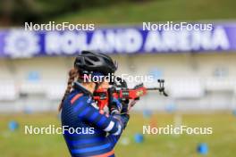 15.09.2024, Lenzerheide, Switzerland (SUI): Gilonne Guigonnat (FRA) - Sommer Nordic Event 2024, Sommer Biathlon Cup, Lenzerheide (SUI). www.nordicfocus.com. © Manzoni/NordicFocus. Every downloaded picture is fee-liable.