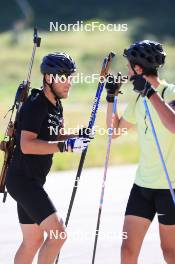 23.07.2024, Premanon, France (FRA): Antonin Guigonnat (FRA) - Biathlon summer training, Premanon (FRA). www.nordicfocus.com. © Manzoni/NordicFocus. Every downloaded picture is fee-liable.