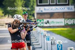 17.07.2024, Martell, Italy (ITA): Michela Carrara (ITA) - Biathlon summer training, Martell (ITA). www.nordicfocus.com. © Barbieri/NordicFocus. Every downloaded picture is fee-liable.