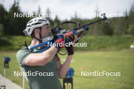 18.06.2024, Correncon-en-Vercors, France (FRA): Fabien Claude (FRA) - Biathlon summer training, Correncon-en-Vercors (FRA). www.nordicfocus.com. © Joly/NordicFocus. Every downloaded picture is fee-liable.