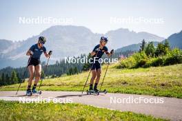 31.07.2024, Lavaze, Italy (ITA): Lea Rothschopf (AUT), Anna Gandler (AUT), (l-r)  - Biathlon summer training, Lavaze (ITA). www.nordicfocus.com. © Barbieri/NordicFocus. Every downloaded picture is fee-liable.