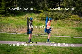 06.06.2024, Lavaze, Italy (ITA): Malte Stefansson (SWE), Viktor Brandt (SWE), (l-r)  - Biathlon summer training, Lavaze (ITA). www.nordicfocus.com. © Barbieri/NordicFocus. Every downloaded picture is fee-liable.