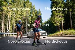 06.08.2024, Lavaze, Italy (ITA): Anna Andexer (AUT), Anna Gandler (AUT), (l-r)  - Biathlon summer training, Lavaze (ITA). www.nordicfocus.com. © Barbieri/NordicFocus. Every downloaded picture is fee-liable.