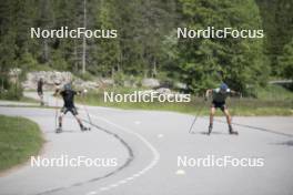 18.06.2024, Correncon-en-Vercors, France (FRA): Remi Broutier (FRA), Theo Guiraud Poillot (FRA), (l-r) - Biathlon summer training, Correncon-en-Vercors (FRA). www.nordicfocus.com. © Joly/NordicFocus. Every downloaded picture is fee-liable.