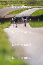 19.06.2024, Lavaze, Italy (ITA): Elia Zeni (ITA), Didier Bionaz (ITA), (l-r)  - Biathlon summer training, Lavaze (ITA). www.nordicfocus.com. © Vanzetta/NordicFocus. Every downloaded picture is fee-liable.