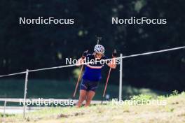 15.07.2024, Lenzerheide, Switzerland (SUI): Vincent Bonacci (USA) - Biathlon summer training, Lenzerheide (SUI). www.nordicfocus.com. © Manzoni/NordicFocus. Every downloaded picture is fee-liable.