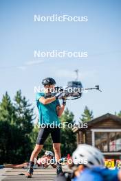 17.08.2024, Font-Romeu, France (FRA): Flavio Guy (FRA) - Biathlon summer training, Font-Romeu (FRA). www.nordicfocus.com. © Authamayou/NordicFocus. Every downloaded picture is fee-liable.