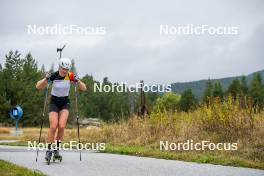 20.09.2024, Font-Romeu, France (FRA): Maya Cloetens (BEL) - Biathlon summer training, Font-Romeu (FRA). www.nordicfocus.com. © Authamayou/NordicFocus. Every downloaded picture is fee-liable.