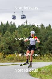 20.09.2024, Font-Romeu, France (FRA): Maya Cloetens (BEL) - Biathlon summer training, Font-Romeu (FRA). www.nordicfocus.com. © Authamayou/NordicFocus. Every downloaded picture is fee-liable.