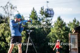 05.09.2024, Font-Romeu, France (FRA): Viktor Brandt (SWE) - Biathlon summer training, Font-Romeu (FRA). www.nordicfocus.com. © Authamayou/NordicFocus. Every downloaded picture is fee-liable.