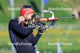 20.05.2024, Lenzerheide, Switzerland (SUI): Joscha Burkhalter (SUI) - Biathlon summer training, Lenzerheide (SUI). www.nordicfocus.com. © Manzoni/NordicFocus. Every downloaded picture is fee-liable.