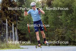 27.08.2024, Martell, Italy (ITA): Bionaz Didier (ITA) - Biathlon summer training, Martell (ITA). www.nordicfocus.com. © Vanzetta/NordicFocus. Every downloaded picture is fee-liable.