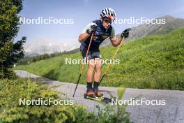 19.06.2024, Lavaze, Italy (ITA): Tommaso Giacomel (ITA) - Biathlon summer training, Lavaze (ITA). www.nordicfocus.com. © Vanzetta/NordicFocus. Every downloaded picture is fee-liable.