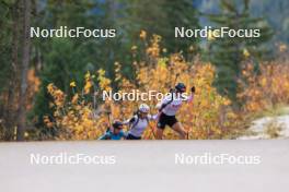 11.10.2024, Ramsau am Dachstein, Austria (AUT): Tamara Molentova (SVK), Zuzana Remenova (SVK), Maria Remenova (SVK), (l-r) - Biathlon summer training, Dachsteinglacier, Ramsau am Dachstein (AUT). www.nordicfocus.com. © Manzoni/NordicFocus. Every downloaded picture is fee-liable.