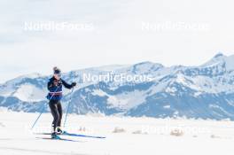 18.06.2024, Tignes, France (FRA): Sophie Chauveau (FRA) - Biathlon summer training, Tignes (FRA). www.nordicfocus.com. © Authamayou/NordicFocus. Every downloaded picture is fee-liable.