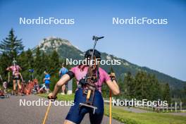 31.07.2024, Lavaze, Italy (ITA): Anna Juppe (AUT) - Biathlon summer training, Lavaze (ITA). www.nordicfocus.com. © Barbieri/NordicFocus. Every downloaded picture is fee-liable.