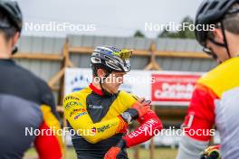 20.09.2024, Font-Romeu, France (FRA): Florent Claude (BEL) - Biathlon summer training, Font-Romeu (FRA). www.nordicfocus.com. © Authamayou/NordicFocus. Every downloaded picture is fee-liable.