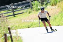 06.08.2024, Lenzerheide, Switzerland (SUI): Joscha Burkhalter (SUI) - Biathlon summer training, Lenzerheide (SUI). www.nordicfocus.com. © Manzoni/NordicFocus. Every downloaded picture is fee-liable.