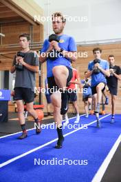 23.07.2024, Premanon, France (FRA): Antonin Guigonnat (FRA) - Biathlon summer training, Premanon (FRA). www.nordicfocus.com. © Manzoni/NordicFocus. Every downloaded picture is fee-liable.