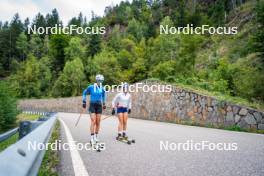 30.09.2024, Lavaze, Italy (ITA): Rebecca Passler (ITA), Linda Zingerle (ITA), (l-r) - Biathlon summer training, Lavaze (ITA). www.nordicfocus.com. © Barbieri/NordicFocus. Every downloaded picture is fee-liable.