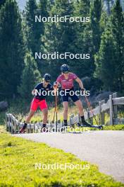 31.07.2024, Lavaze, Italy (ITA): Kristina Oberthaler (AUT), Anna Juppe (AUT), (l-r)  - Biathlon summer training, Lavaze (ITA). www.nordicfocus.com. © Barbieri/NordicFocus. Every downloaded picture is fee-liable.