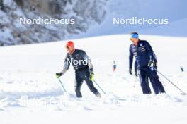 14.10.2024, Ramsau am Dachstein, Austria (AUT): Daniel Hackhofer (ITA), coach Team Switzerland - Biathlon summer training, Dachsteinglacier, Ramsau am Dachstein (AUT). www.nordicfocus.com. © Manzoni/NordicFocus. Every downloaded picture is fee-liable.