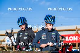 05.09.2024, Font-Romeu, France (FRA): Ella Halvarsson (SWE), Sara Andersson (SWE), (l-r) - Biathlon summer training, Font-Romeu (FRA). www.nordicfocus.com. © Authamayou/NordicFocus. Every downloaded picture is fee-liable.