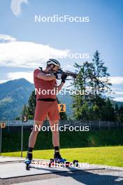 27.06.2024, Lavaze, Italy (ITA): Vetle Sjaastad Christiansen (NOR) - Biathlon summer training, Lavaze (ITA). www.nordicfocus.com. © Barbieri/NordicFocus. Every downloaded picture is fee-liable.