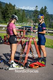 31.07.2024, Lavaze, Italy (ITA): Anna Andexer (AUT), Anna Gandler (AUT), (l-r)  - Biathlon summer training, Lavaze (ITA). www.nordicfocus.com. © Barbieri/NordicFocus. Every downloaded picture is fee-liable.