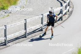 06.08.2024, Lenzerheide, Switzerland (SUI): Gion Stalder (SUI) - Biathlon summer training, Lenzerheide (SUI). www.nordicfocus.com. © Manzoni/NordicFocus. Every downloaded picture is fee-liable.